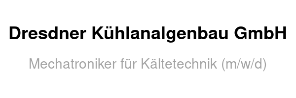 Dresdner Kühlanalgenbau GmbH /