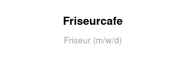 Friseur (m/w/d)